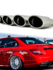 S63 Chrome Exhaust Tips Tailpipe Replace for Mercedes W220 W221 W211 W212 W203 W204 W219 W218 SLK R171 SL R230