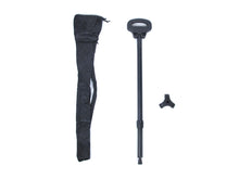 Adjustable Hiking Poles Foldable Trekking Poles Metal Crutches with Seat for Hiking Travelling Walking