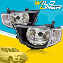 Pair Front Lamps Headlights For Mitsubishi Triton UTE MN 2009-2015 GL GLX