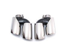Brushed Silver Black Chrome Exhaust Tips for Porsche Macan Base 2.0L 2019-2023
