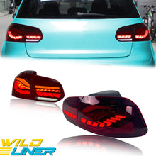 Pair Smoked/Red LED Tail Lights For VW Golf 6 MK6 2009-2013 w/Sequential