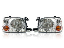 Pair Clear Headlights Front Lamps for Nissan Navara D22  Left Right L+R Set 2001-2014