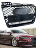 Gloss Black Honeycomb Front Grille For Audi A4 B7 Non-S-Line 2005–2008