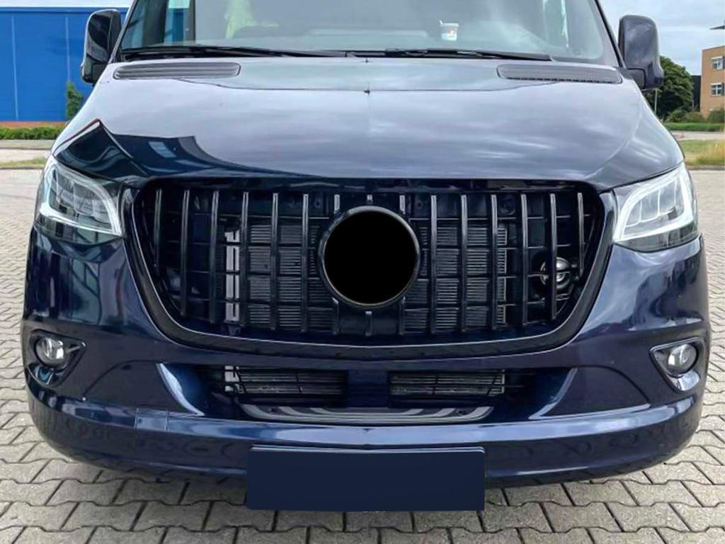 GTR Black Grille - Mercedes Sprinter W907 W910 2019-2022 - WildLiner.com