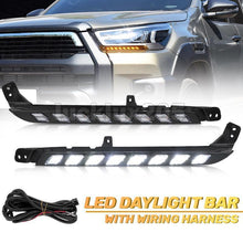 LED Daytime Running Light Flowing Turn Signal For Toyota Hilux Revo 2020 2021