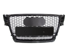 Gloss Black Honeycomb Front Grille For Audi A4 S4 B8 2009–2012