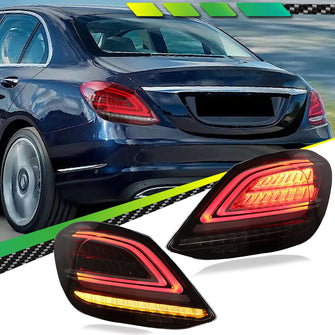 Pair LED Tail Light Rear Lamp For Mercedes Benz W205 2019-2021