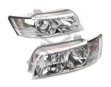 SET LH+RH Head Light (Chrome) With Projector For Holden Commodore VZ 2004-2007