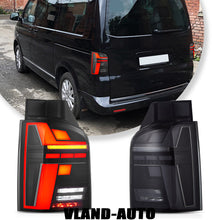 Pair Smoke LED Tail Lights For 2010-2014 VW Multivan T5 w/Animation Sequential Rear Lamps