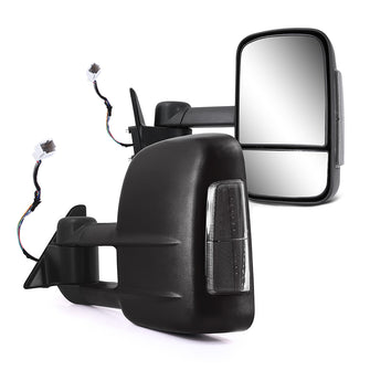 2x  L+R Towing Mirrors Power Glass fit 1990-1998 Toyota Land Cruiser 80 Series Black
