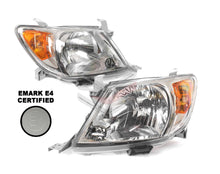 Set / Pair LH+RH Head Light Headlight Lamp E Mark For Toyota Hilux Ute 2005-2008 2WD 4WD