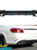 E63 Style Rear Diffuser + Chrome Exhaust Tips for Mercedes E Class W212 S212 E250 E350 AMG Pack 2013-2016 di20
