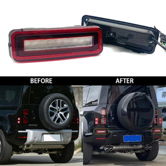 Pair LED Rear Bumper Brake Lights For Land Rover Defender 90 110 130 L663 2020-2024