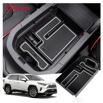 Car Center Armrest Storage Box Organizer Tray For 2019-2025 Toyota RAV4