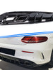 C63S Style Rear Diffuser + Quad Black Exhaust Tips for Mercedes W205 C205 AMG Coupe C43 2015-2021