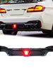 Gloss Black Rear Diffuser w/ LED Light for BMW 5-Series G30 2017-2023 di157