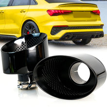 65mm Inlet Oval Exhaust Tips for Audi A3 A4 A5 A6 A7 Up To RS3 RS4 RS5 RS6 RS7