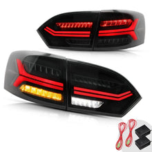 Pair Smoked LED Tail Lights Rear Lamps For 2011-2014 Volkswagen Jetta Mk6