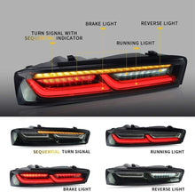 Smoke LED Tail Lights For Chevrolet Chevy Camaro 2016-2018 Sequential Turn Signals