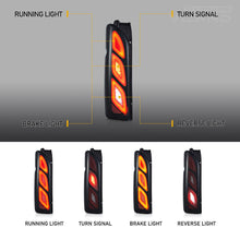 SMOKED LED Rear Tail Lights For Toyota Hiace 2005-2019 Brake Lamps W/Animation