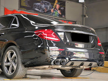 E53 AMG Rear Diffuser + Black Exhaust Tips for Mercedes W213 Sedan AMG Pack 2016-2020 di25