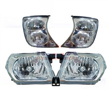 Pair Clear Headlights + Corner Lamps for Nissan Patrol Gu Y61 2001-2004