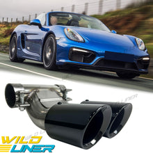 Black Exhaust Tips Tailpipe fit for Porsche 981 Cayman Boxster 2013-2016 et181