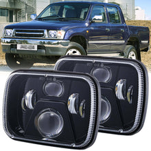 Pair 7x6'' 5x7'' LED Headlights Hi/Lo Sealed Beam H4 for 1983-2004 Toyota Hilux