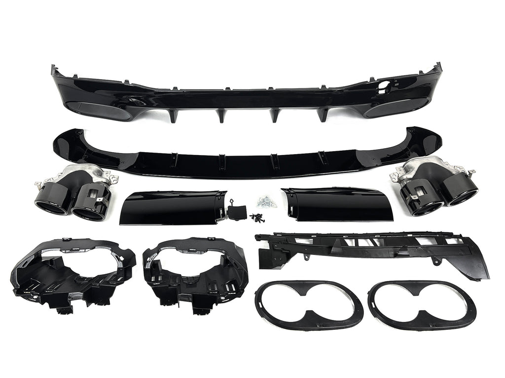 CLA C118/W118 - AMG Rear Diffuser & Exhaust Tips Upgarde - WildLiner.com