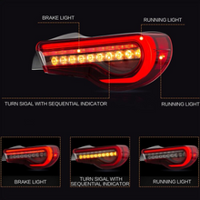 Smoked/Red LED Tail Lights For Toyota GT 86 / SUBARU BRZ / Scion FR-S 2013-2020 Rear Lamps w/ Sequential