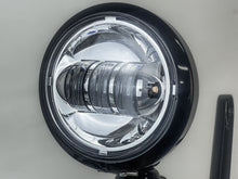4.5'' Auxiliary LED Spot Fog Light Fit (Black Housing + Chrome Lamp) For Harley Street Glide 1994-2023
