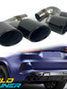 Gloss Black Exhaust Tips Replace for BMW X5 G05 X6 G06 X7 G07 40i Models