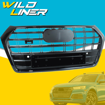 Black Front Grill for Audi Q5 SQ5 2018-2020