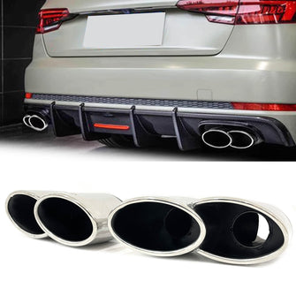 Exhaust Tips Chrome for Mercedes Audi BMW Bentley