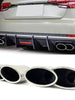 Exhaust Tips Chrome for Mercedes Audi BMW Bentley
