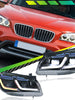 LED DRL Replace Factory Halogen Headlight Assembly for BMW X1 E84 2011-2015