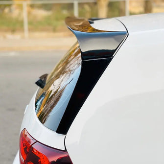 Gloss Black Rear Trunk Roof Spoiler + Window Side Wing For VW GOLF Mk7 VII GTI R 2014-2017