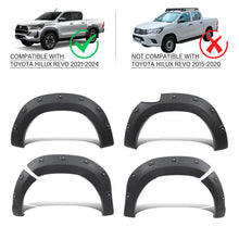 Pocket Style Fender Flares Wheel Arches for Toyota Hilux 2021-2024 9inch 30mm