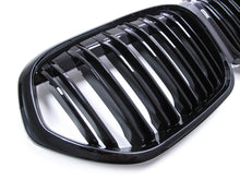 Gloss Black Dual Slats Front Kidney Grille Grill for BMW X1 F48 LCI 2020-2022 fg118