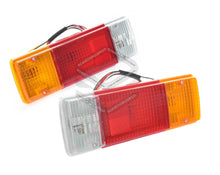 Pair LH+RH Tail Light Lamp (30cm Square) For Toyota Hilux / Landcruiser 1988-On