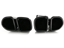 Square Exhaust Pipe Tips Black fit for Porsche Cayenne Base 2015 2016 2017 2018