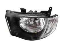 Pair LH+RH Head Light Round Reflector Clear Indicator LHD For Mitsubishi Triton MN GL GLX 2009-2015