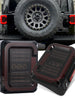 Smoked EMC LED Tail Lights Rear Reverse Lamps For Jeep Wrangler JK JKU 2007-2018