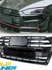 Gloss Black S5 Style Front Bumper Grille For Audi A5 S5 B9 2017–2019