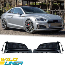 Fog Light Cover Lower Grille Bezels For Audi A5 S5 B9 2017-2019