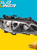 RH Right Head Light (Non Xenon) + Corner Lamp Silver For BMW 3 Series E46 Sedan/Wagon 2001-2005