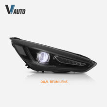 LED Headlights With Demon Eyes Sequential Turn Signal For 2015-2018 Ford Focus