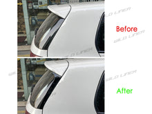 Gloss Black Rear Window Spoiler Side Canard Splitter For VW Golf 6 MK6 GTI R GTD vw11