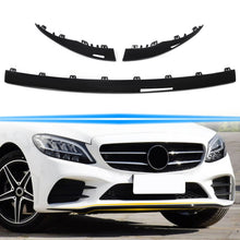 Gloss Black Front Lip Molding Trims for 2019-2021 Mercedes W205 C205 c250 c300 c43 AMG