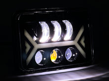 4pcs 4x6'' LED Headlights DRL Turn Signal Lamp For Toyota Landcruiser 61 62 80 Series w/Adapters